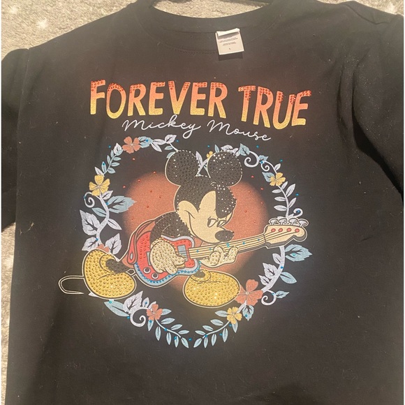 Disney Mickey Mouse Black sweatshirt size large - Picture 1 of 5